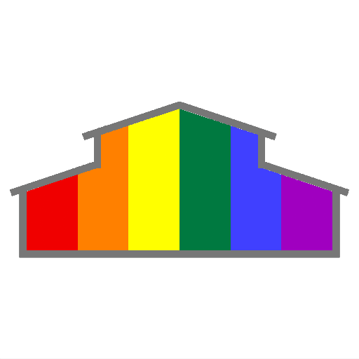 The Hedonism Haven logo, which is a front
      view of a barn with vertical rainbow color bars filling it.